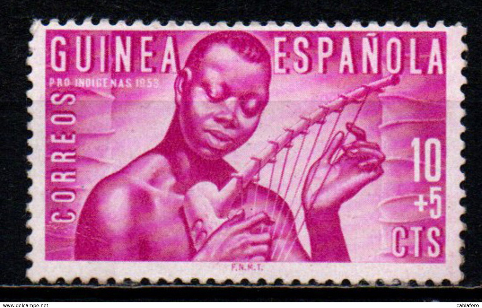 GUINEA SPAGNOLA - 1953 - Musician - MH - Guinea Española