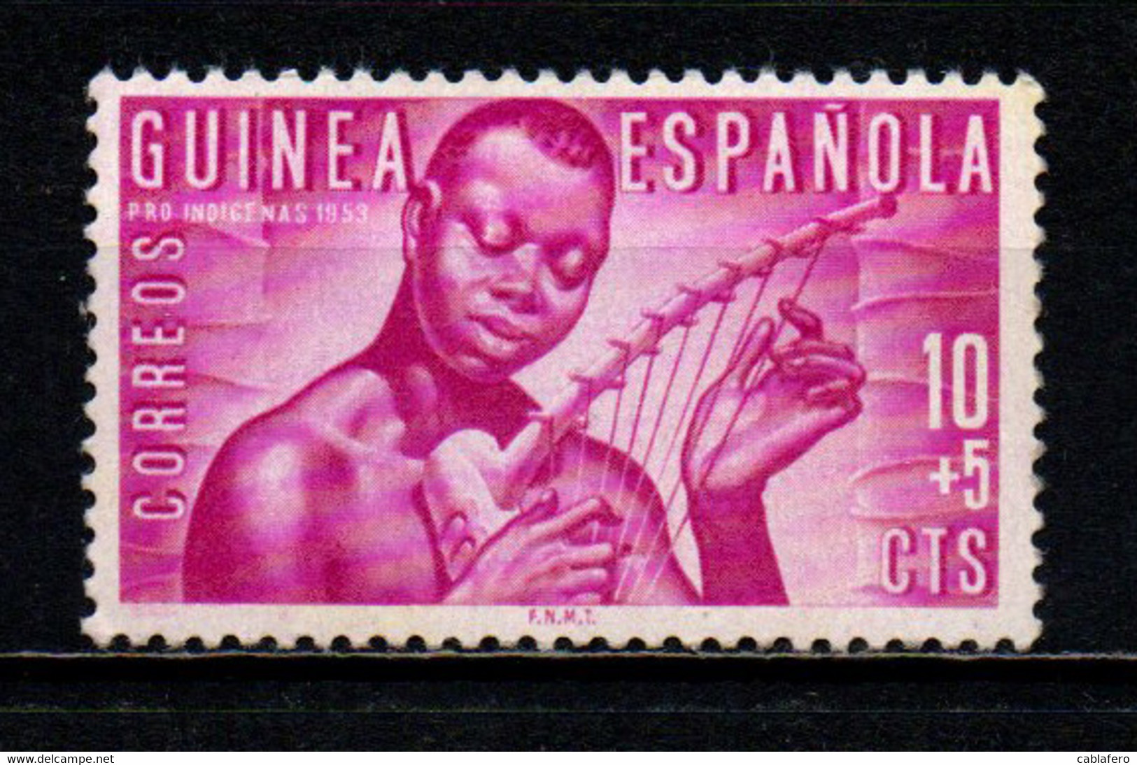 GUINEA SPAGNOLA - 1953 - Musician - MH - Guinea Española