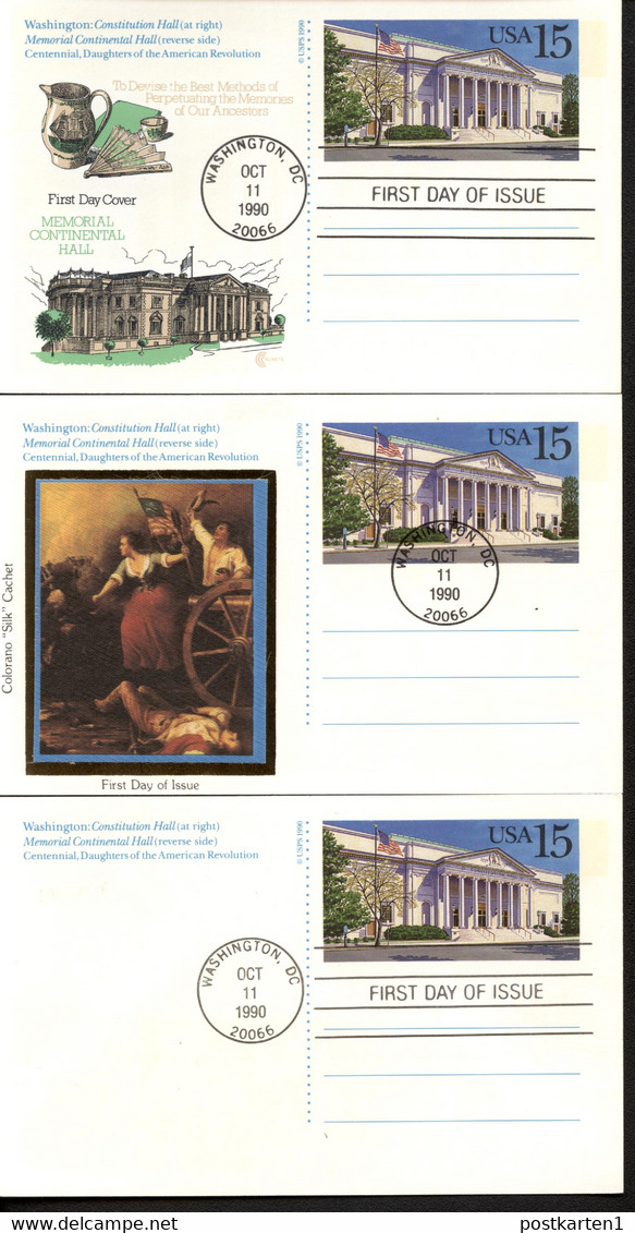 UX151 8 Postal Cards FDC 1990 - 1981-00