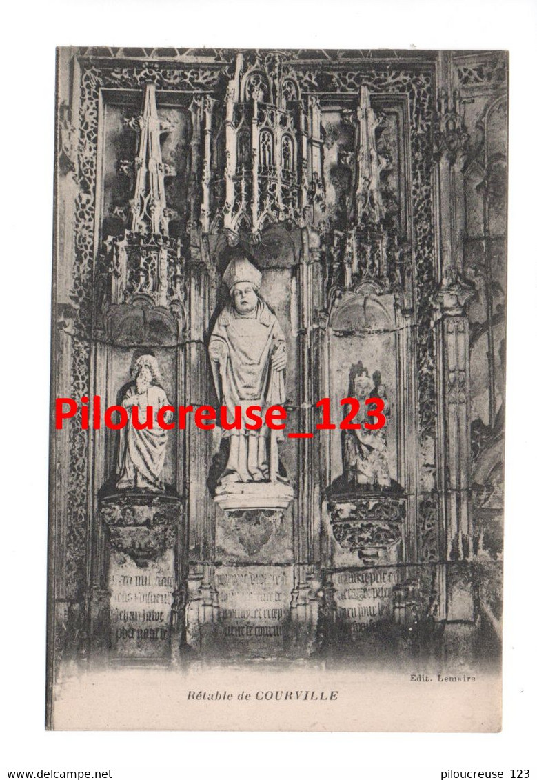 51 Marne - COURVILLE - "Rétable Eglise Datant Du XIème Siècle " - RARE - Courtisols