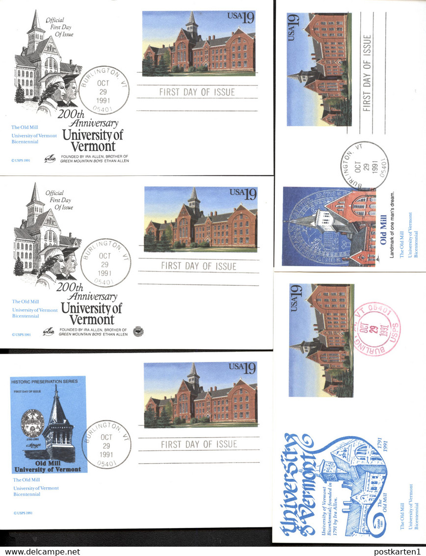 UX159 5 Postal Cards FDC 1991 - 1981-00