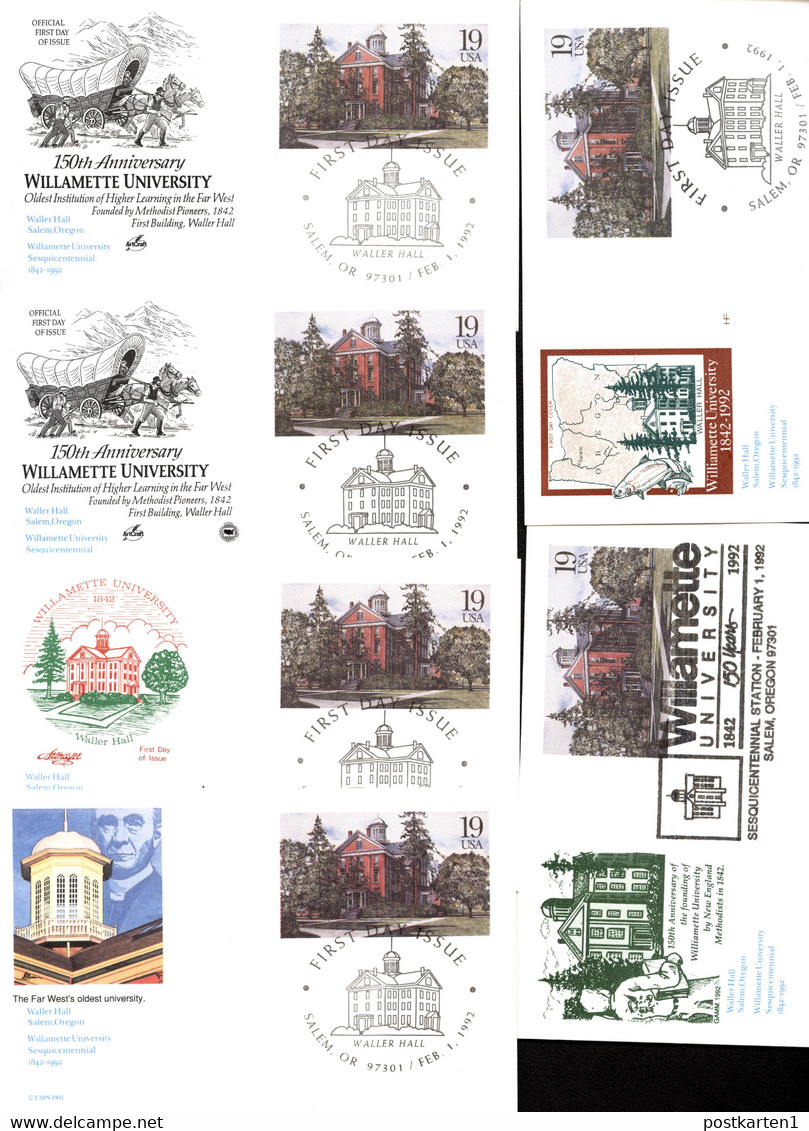 UX162 6 Postal Cards FDC 1992 - 1981-00