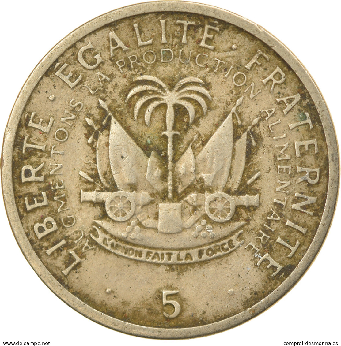 Monnaie, Haïti, 5 Centimes, 1975, TB+, Copper-nickel, KM:119 - Haiti