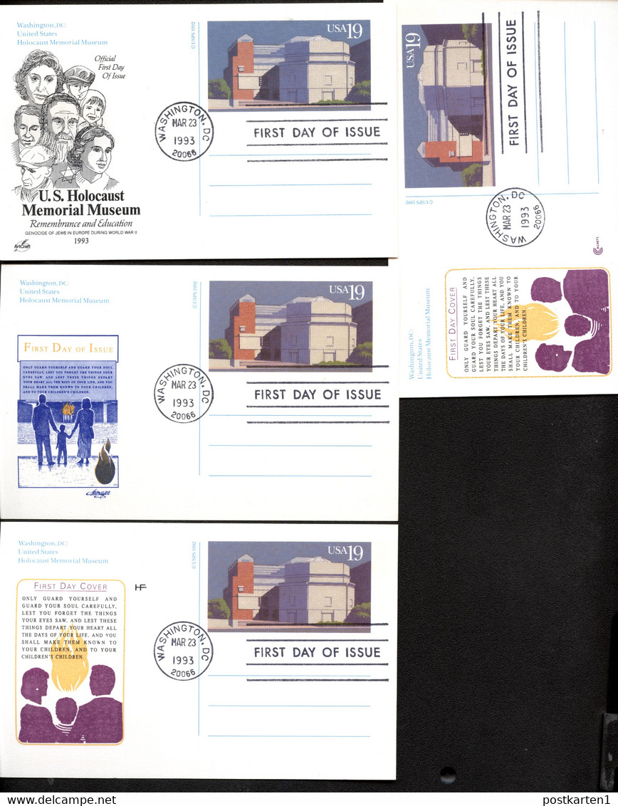 UX168 4 Postal Cards FDC 1993 - 1981-00