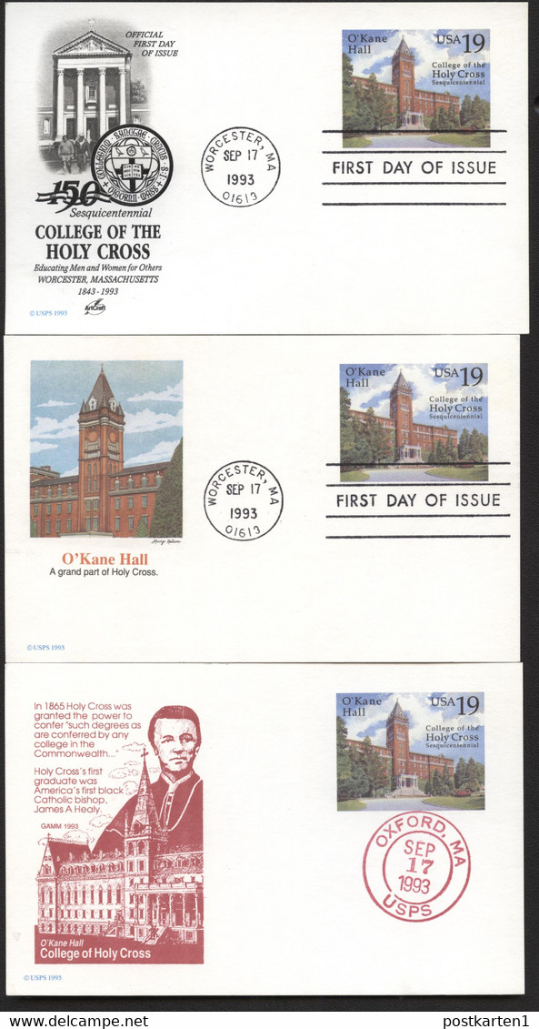 UX171 3 Postal Cards FDC 1993 - 1981-00