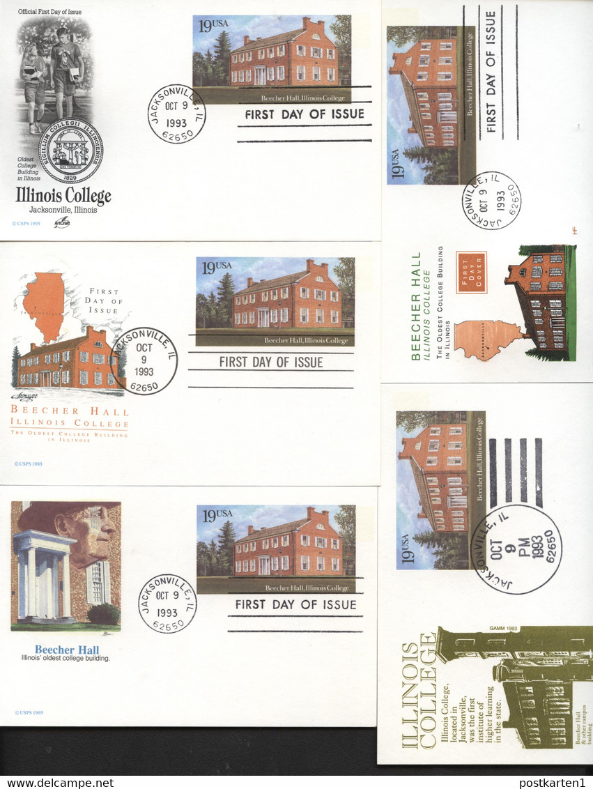 UX172 5 Postal Cards FDC 1993 - 1981-00