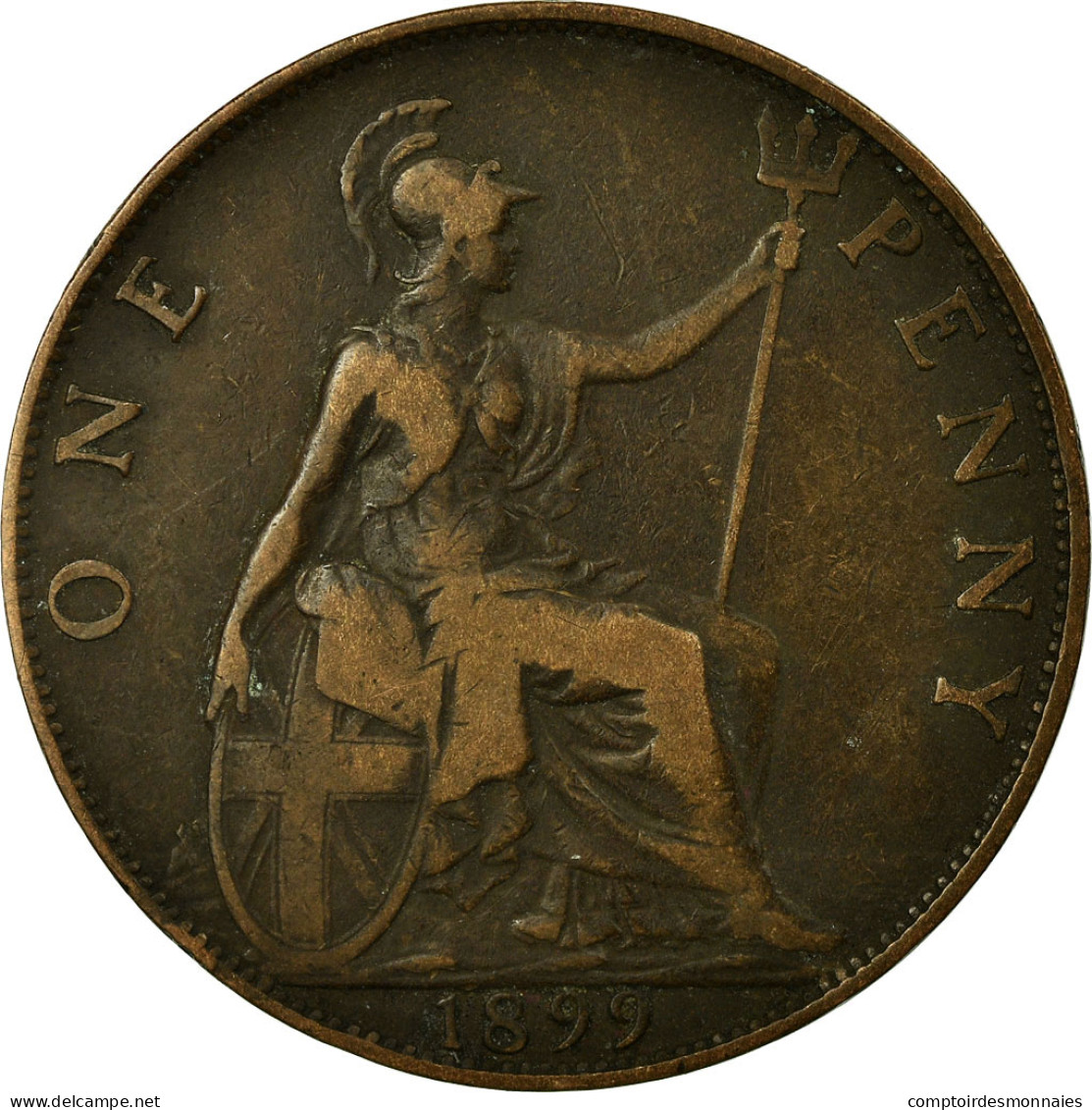 Monnaie, Grande-Bretagne, Victoria, Penny, 1899, TB+, Bronze, KM:790 - D. 1 Penny