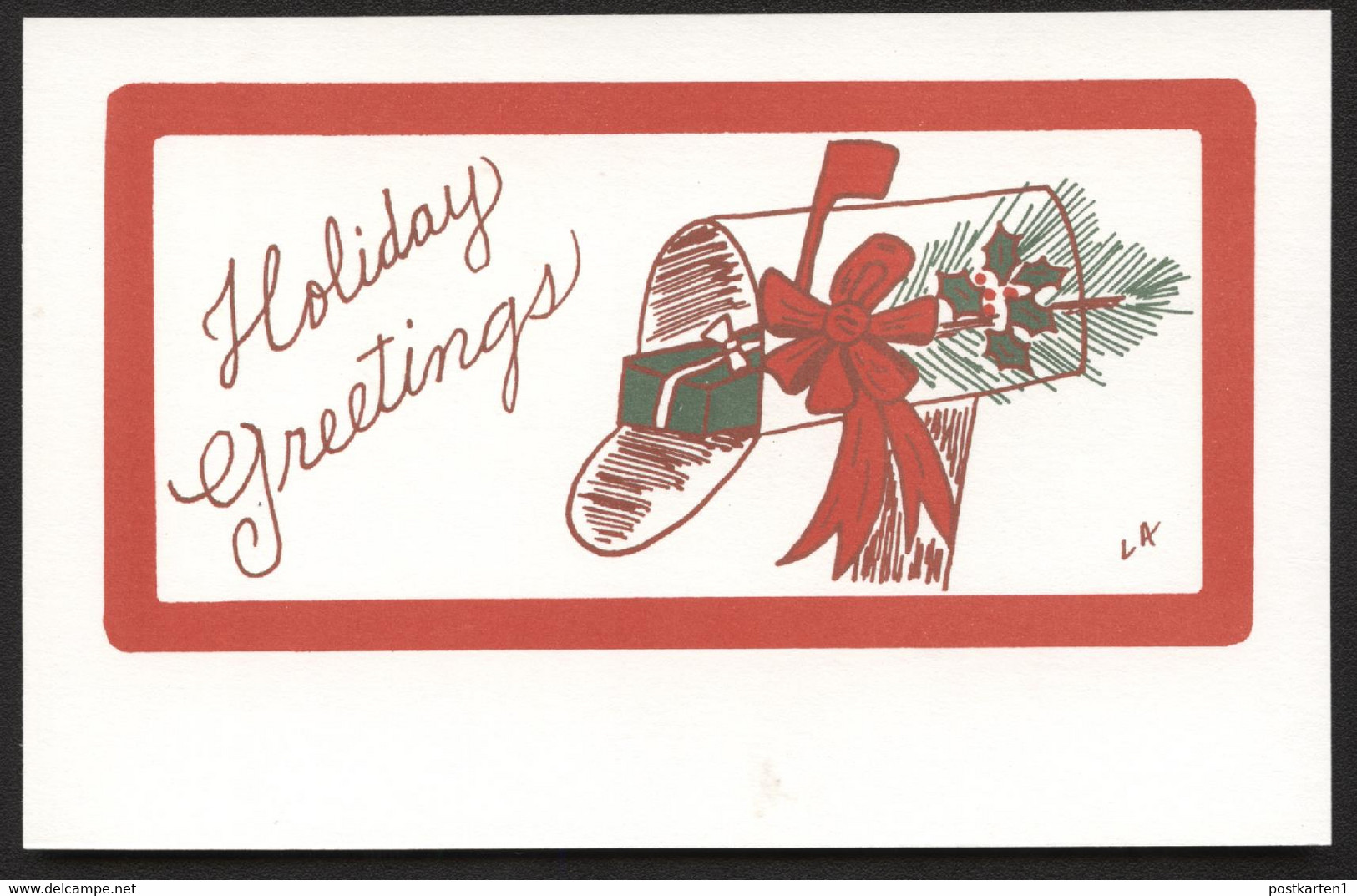 UX198 Postal Card HOLIDAY GREETINGS Mint 1995 - 1981-00