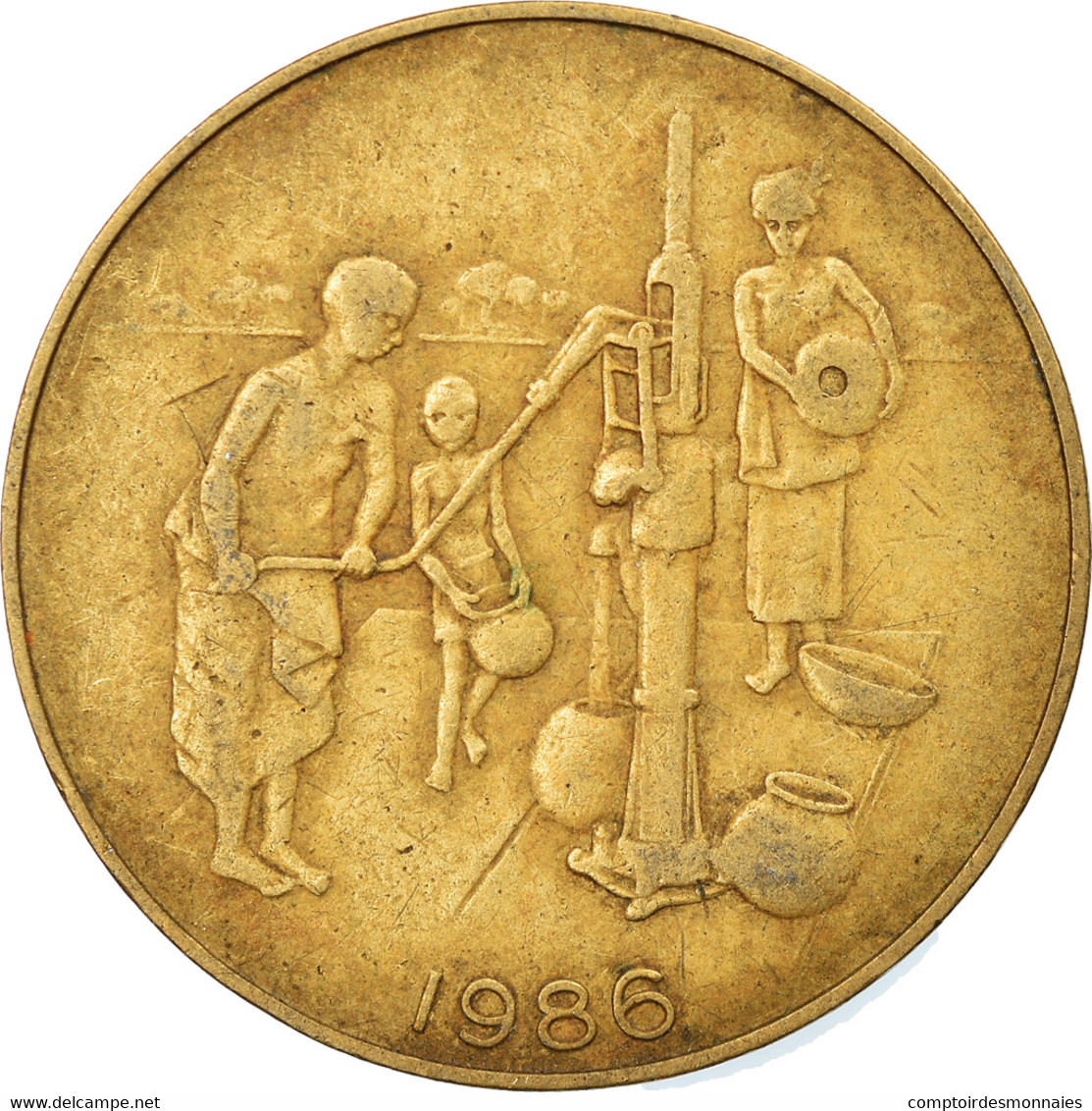 Monnaie, West African States, 10 Francs, 1986, TTB, Aluminum-Bronze, KM:10 - Ivoorkust