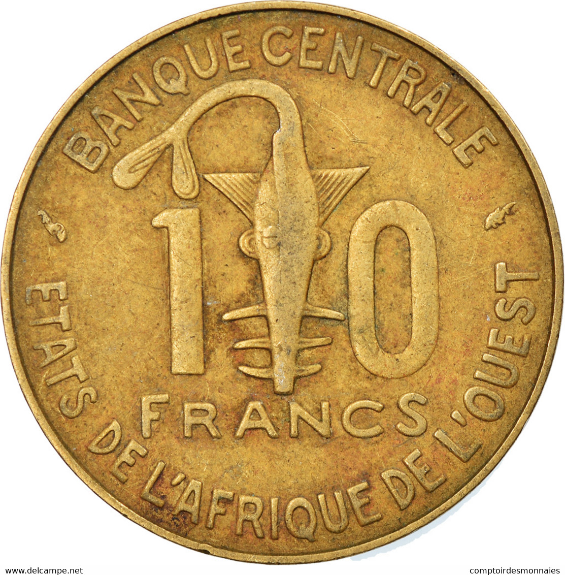 Monnaie, West African States, 10 Francs, 1986, TTB, Aluminum-Bronze, KM:10 - Ivory Coast