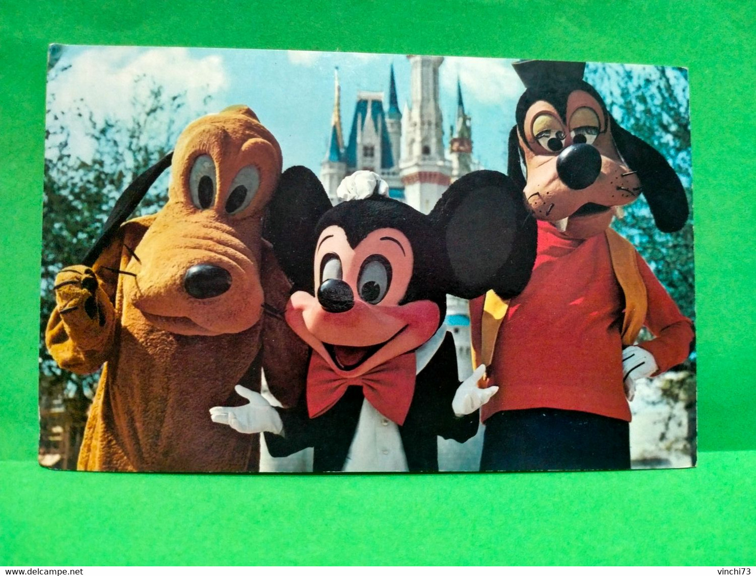 ! - STATI UNITI -CARTOLINA DI DISNEY WORLD FLORIDA ORLANDO MICKEY PLUTO GOOFY CASTLE - Orlando