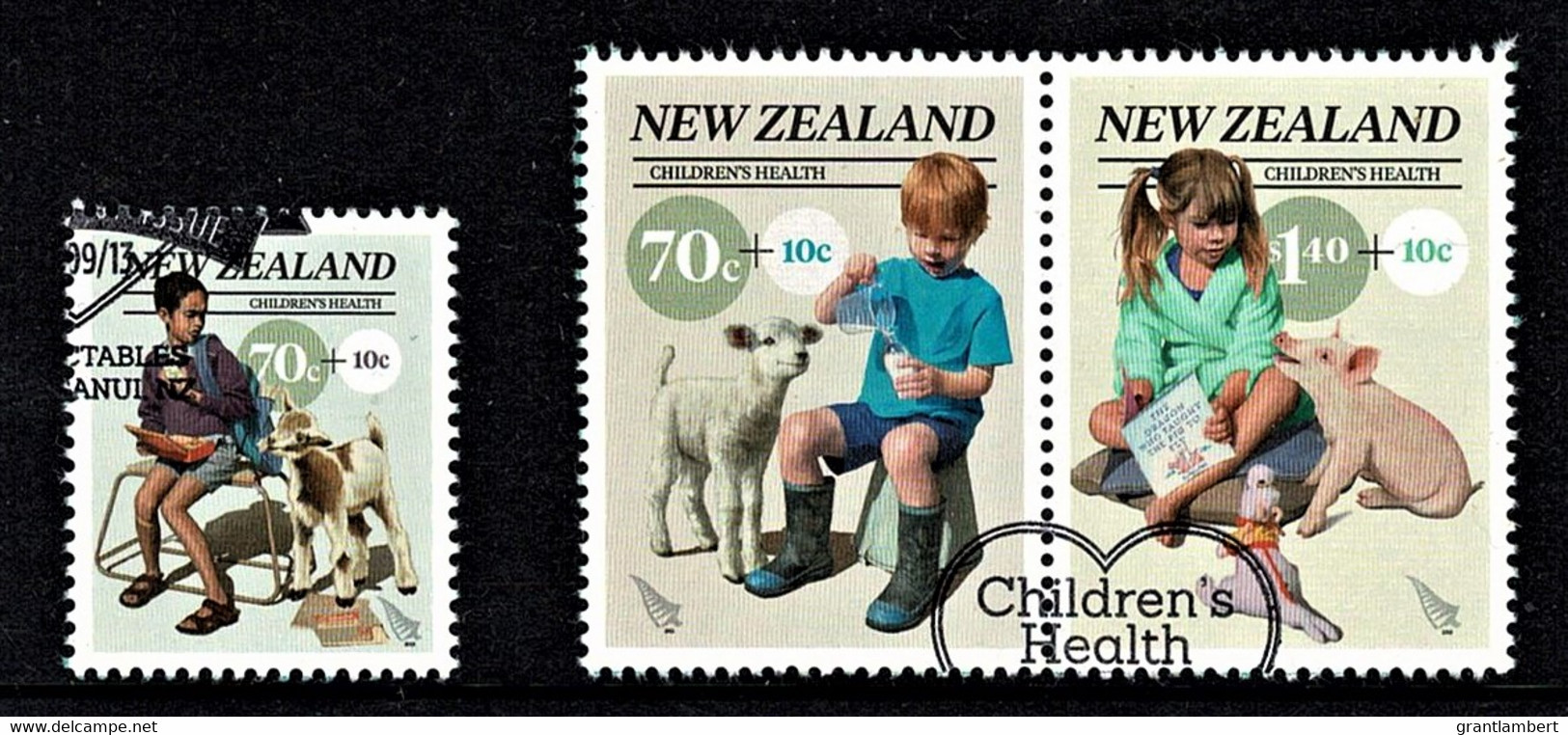 New Zealand 2013 Children's Health Set Of 3 Used - - Gebraucht