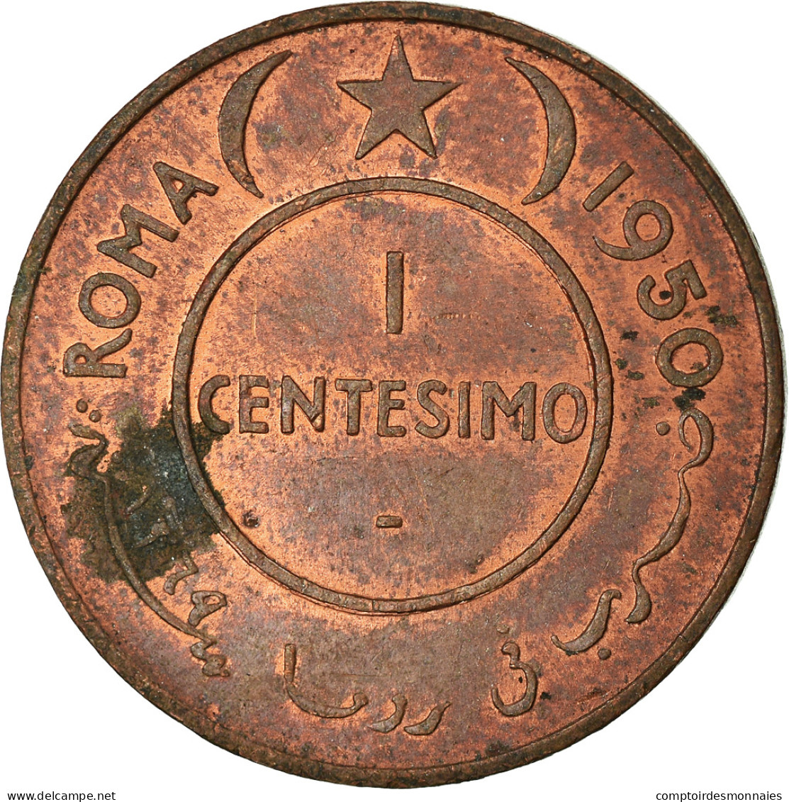 Monnaie, Somalie, Centesimo, 1950, SUP+, Cuivre, KM:1 - Somalie