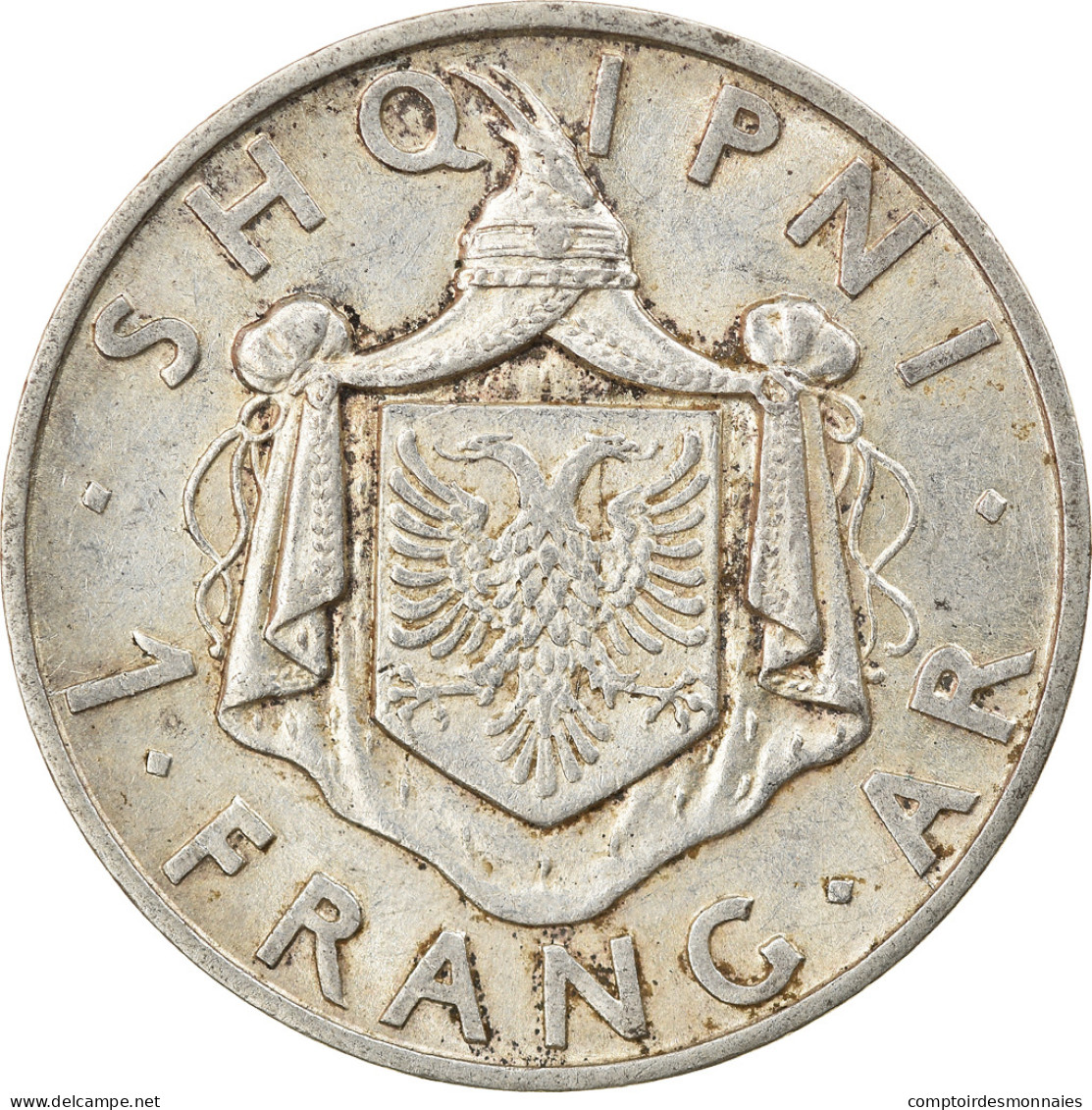 Albanie, Zog I, Frang Ar, 1937, Rome, Argent, SUP - Albanie