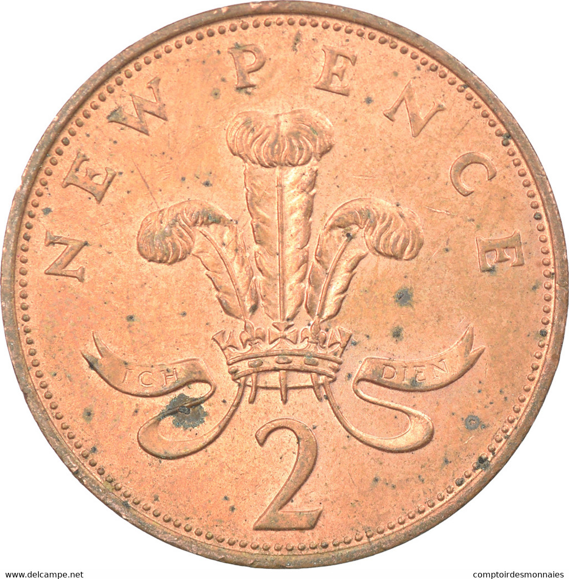 Monnaie, Grande-Bretagne, Elizabeth II, 2 New Pence, 1971, TTB+, Bronze, KM:916 - 2 Pence & 2 New Pence