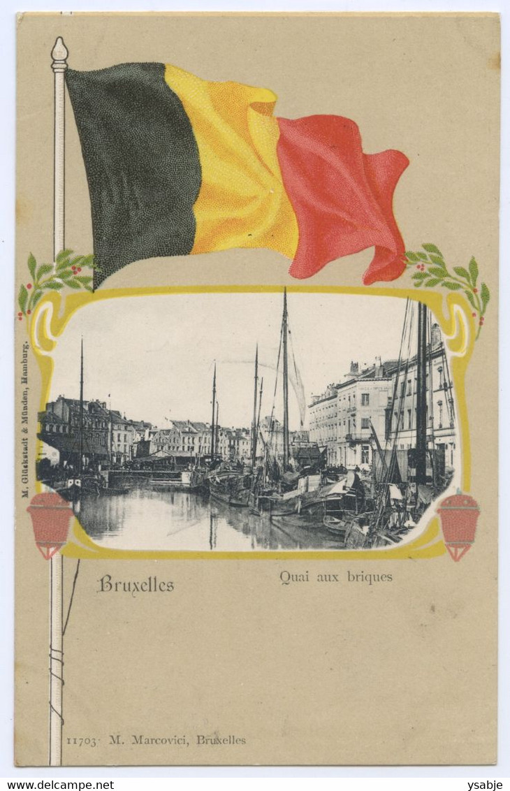 Bruxelles -  Quai Aux Briques - Panoramische Zichten, Meerdere Zichten