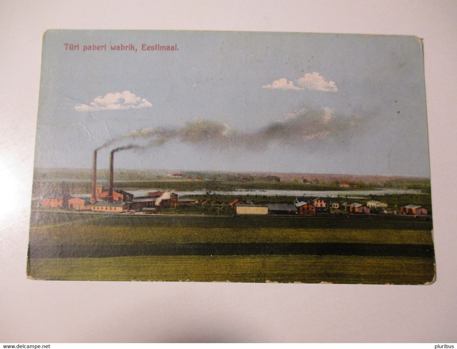 ESTONIA TÜRI PAPER MILL FACTORY , IMP RUSSIA WW I MILITARY CENSOR  , 9-6 - Estonie