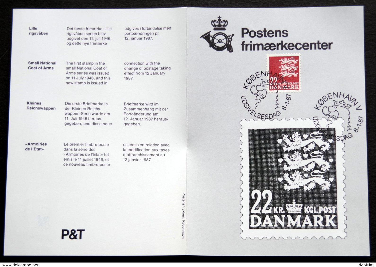 Denmark 1987  MiNr.888 Fdc ( Lot  Ks ) - FDC