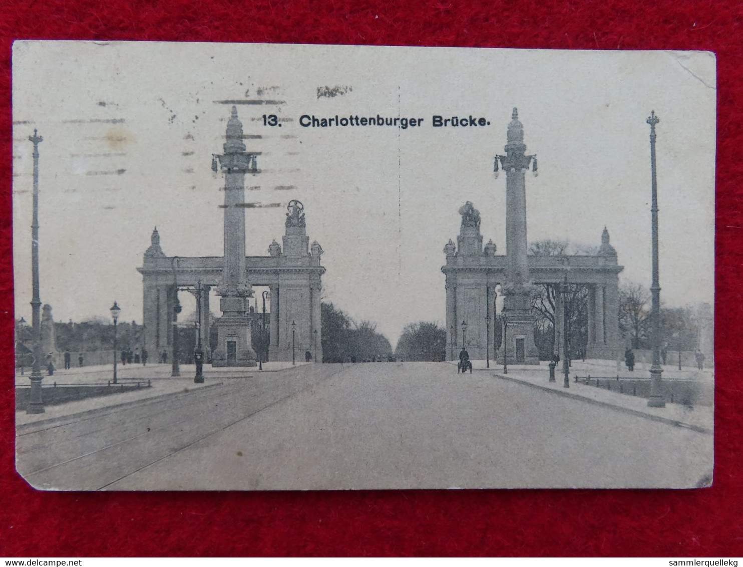 AK: Charlottenburger Brücke, Gelaufen 2. 2. 1921 Ohne Marke (Nr.1907) - Charlottenburg