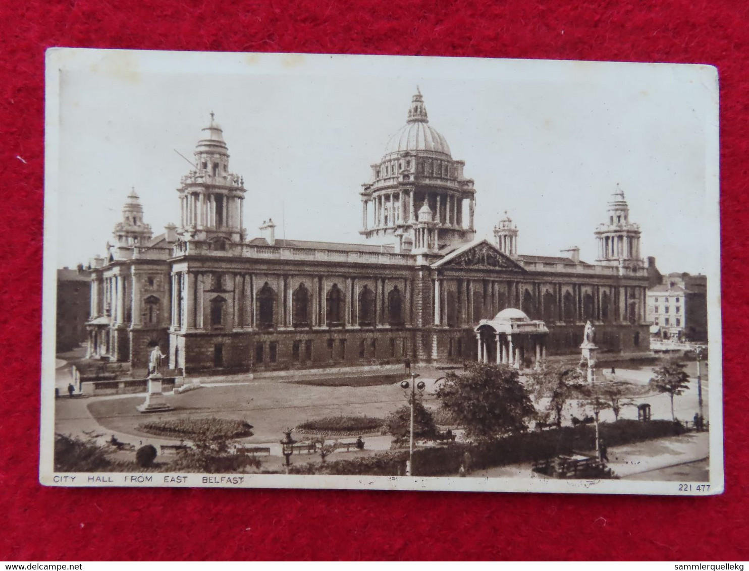 AK: CITY HALL FROM EASR BELFAST, Gelaufen 28 AUG 1939 (Nr.3569) - Belfast