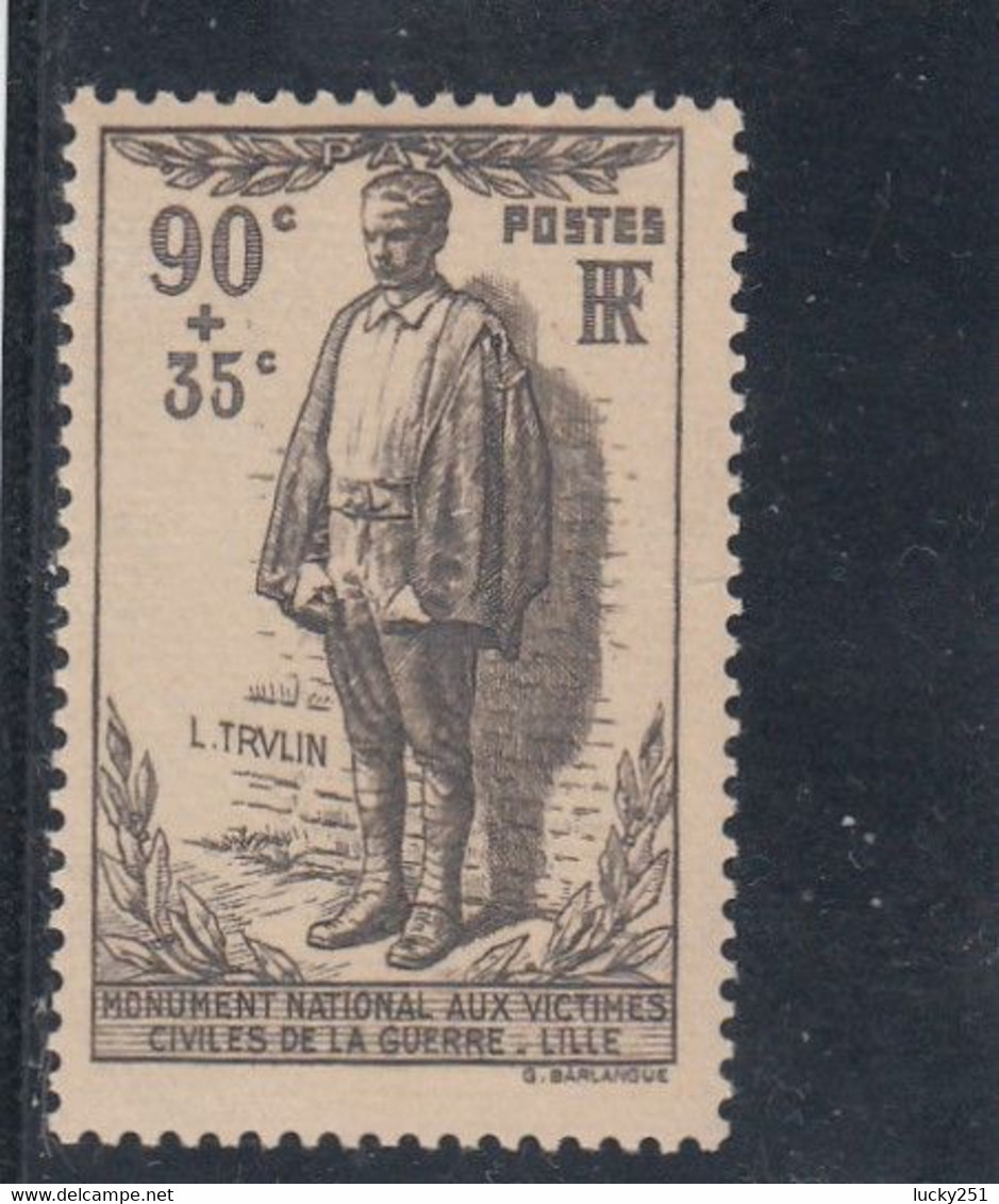France - Année 1939 - Neuf** - N°YT 420 - Monument Aux Victimes Civiles De La Guerre 14/18 - Unused Stamps
