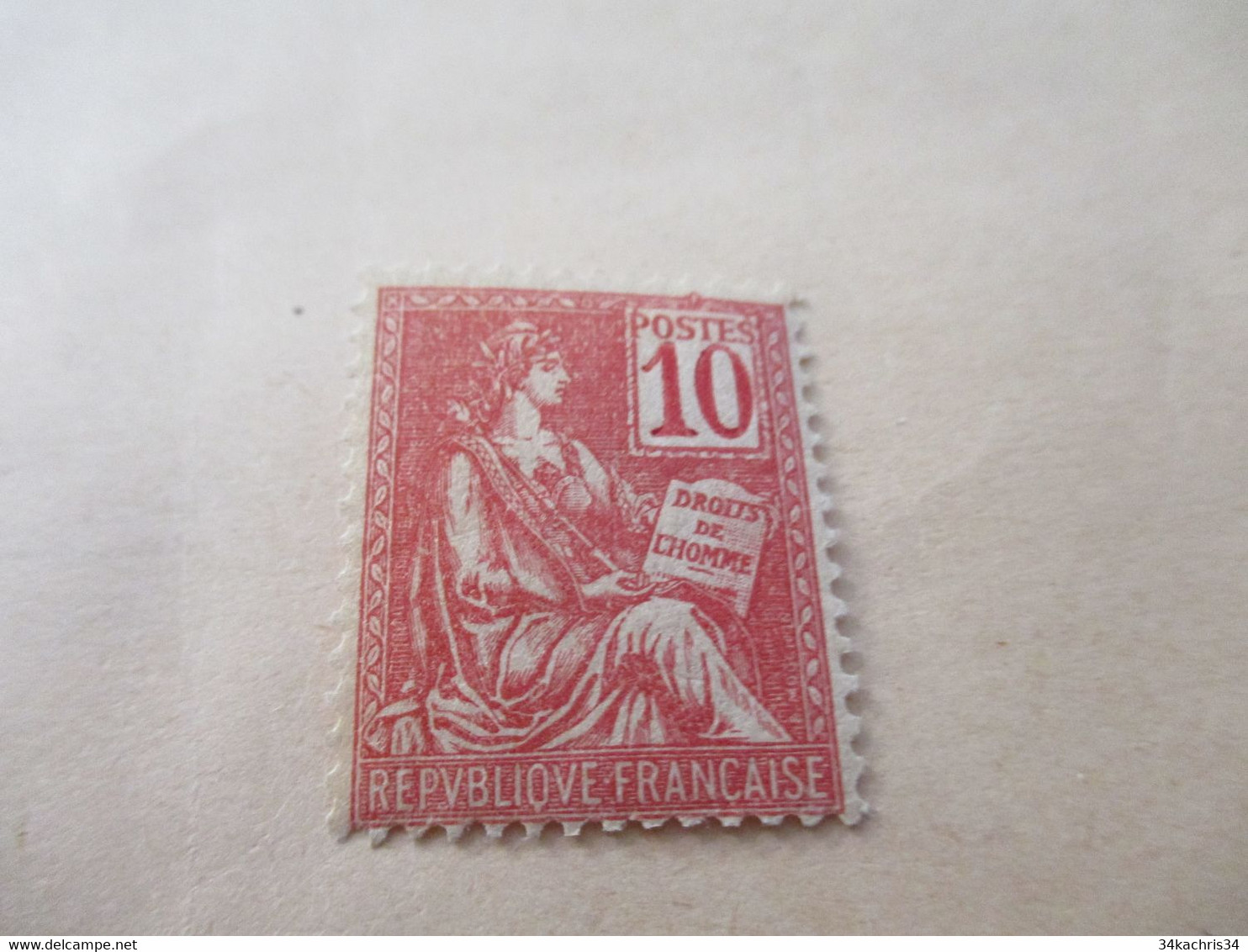 TP France Mouchon  Charnière N° 112 - Unused Stamps