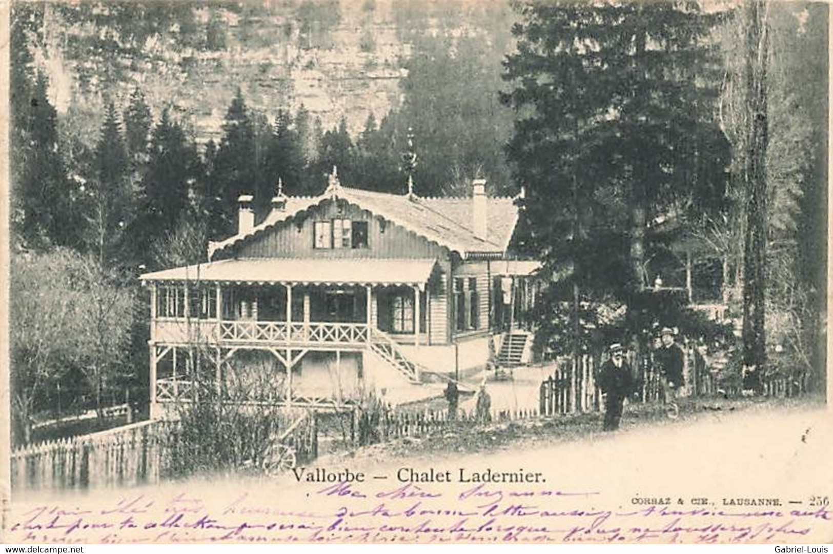 Vallorbe Chalet Ladernier Animée 1901 - Orbe