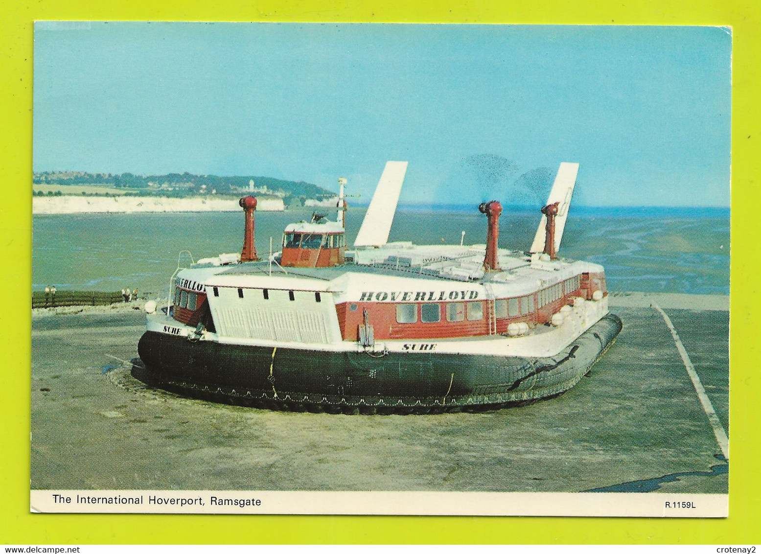 Aéroglisseurs The International Hoverport Ramsgate N°R1159L Hovercraft HOVERLLOYD VOIR DOS - Luftkissenfahrzeuge