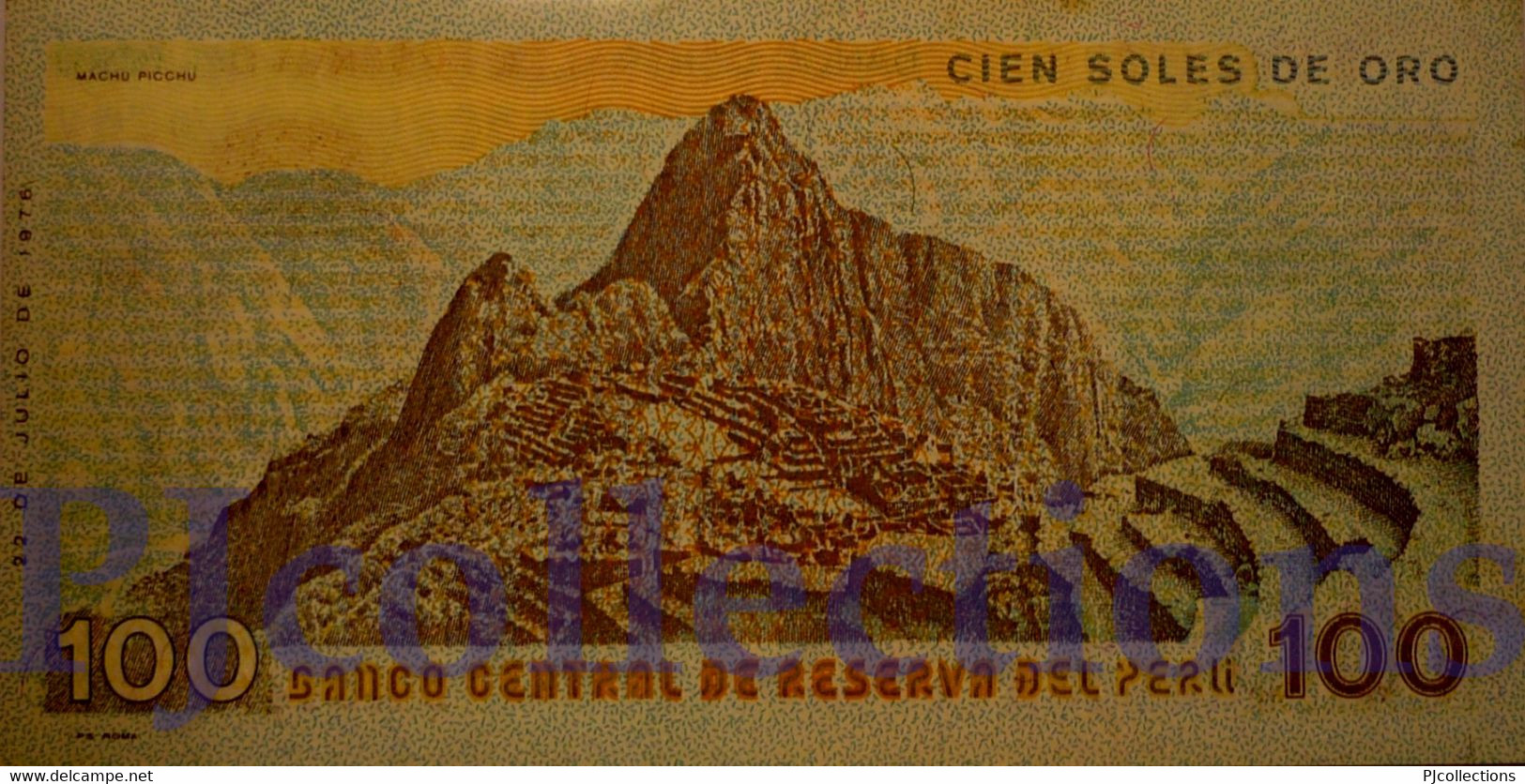 PERU' 100 SOLES ORO 1976 PICK 114 UNC - Pérou