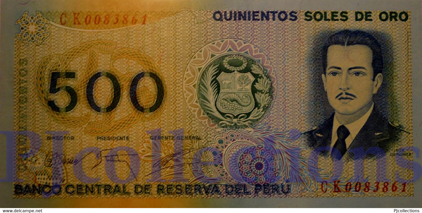 PERU' 500 SOLES ORO 1976 PICK 115 UNC - Pérou