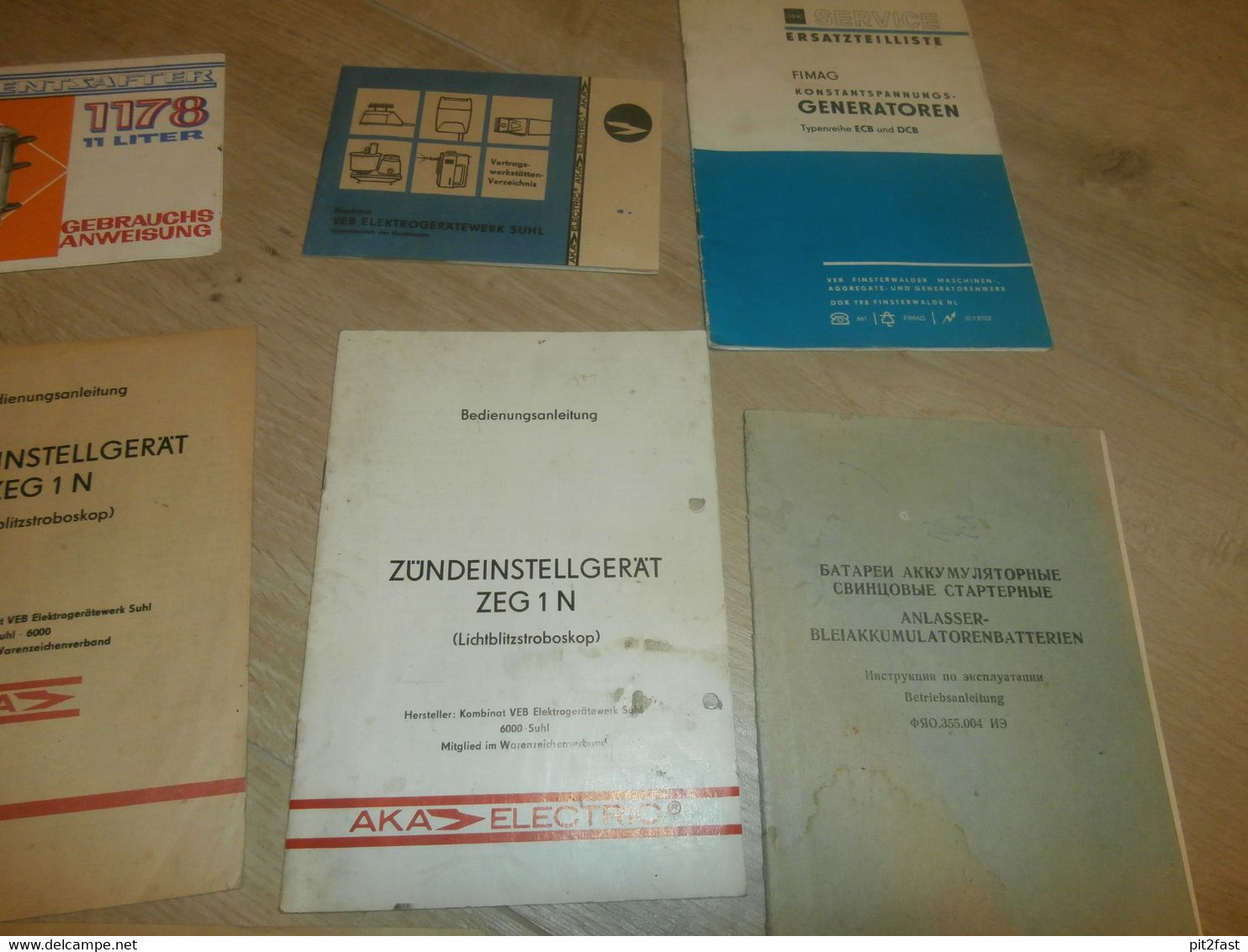 Konvolut Anleitungen , DDR Geräte / Maschinen , VEB , AKA , FIMAG , VEM , Suhl , Neubrandenburg , Madix , Pentacon !!! - Tools