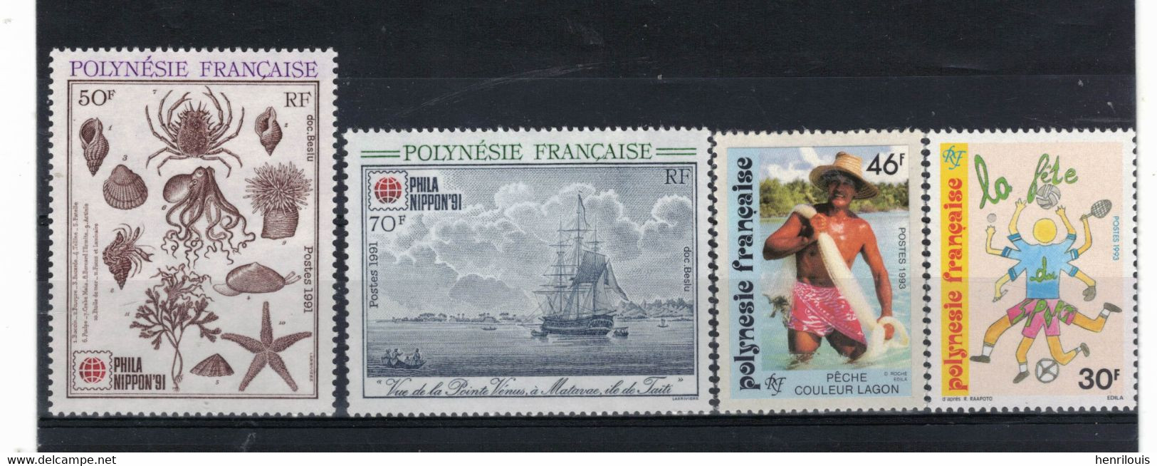 POLYNESIE   Timbres Neufs **  De 1991/3 ( Ref 2663 )  Lot Expo Phila Nippon - Ungebraucht