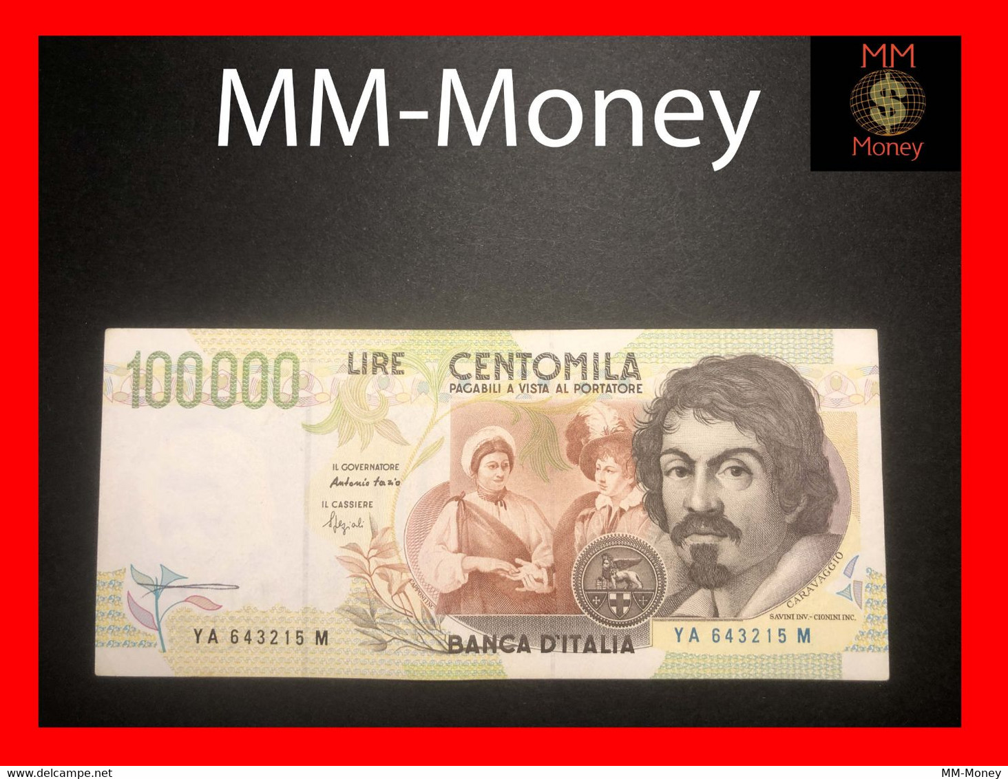 ITALY  100000  100.000 Lire  6.5.1994  P. 117  "sig. Fazio - Speziali"    *serie A*   AXF   [MM-Money] - 100000 Liras