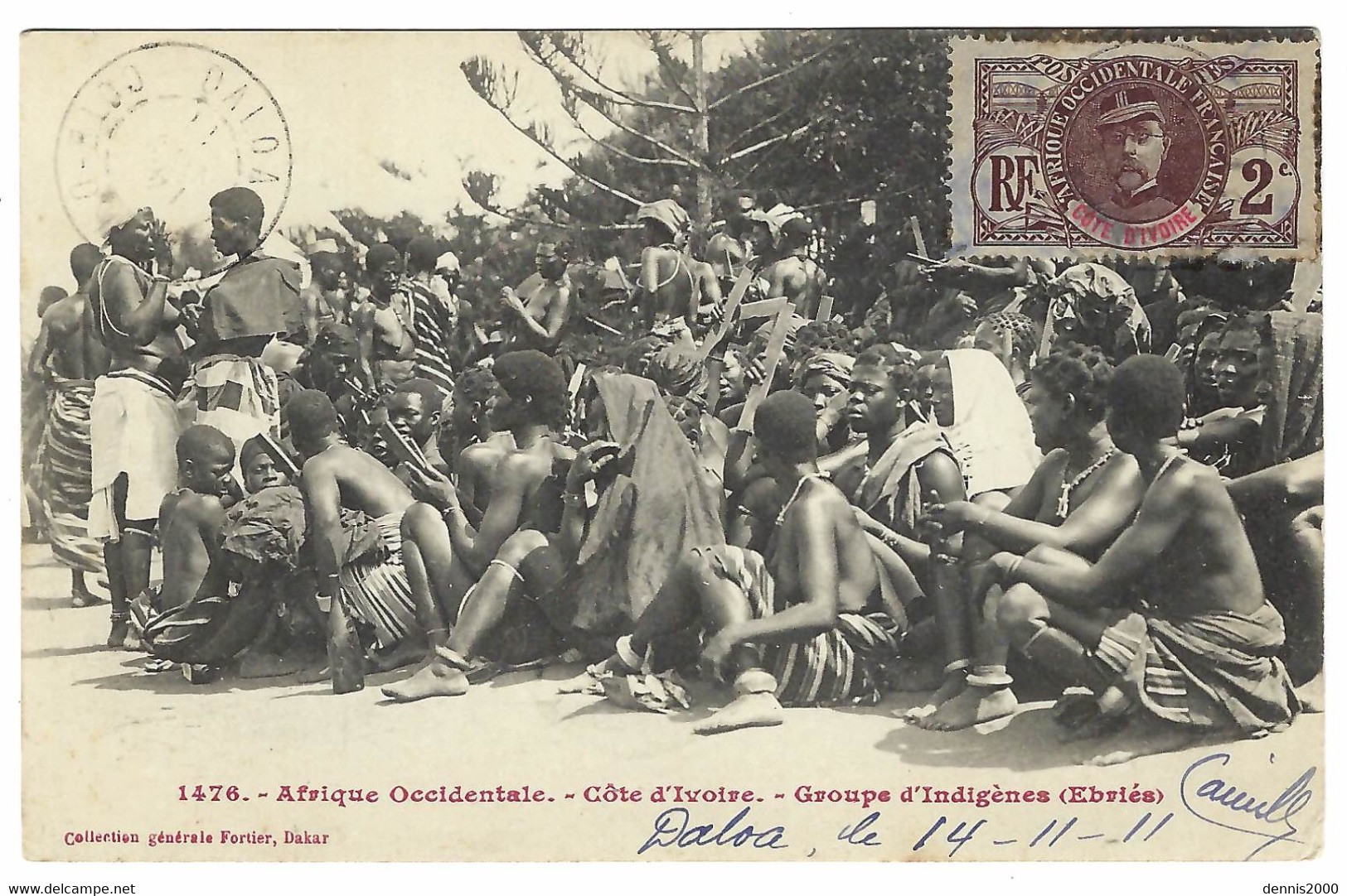 Afrique Occidentale - COTE D' IVOIRE - Groupe D' Indigènes (Ebriés) - Ed. Collection Générale Fortier, Dakar - Côte-d'Ivoire