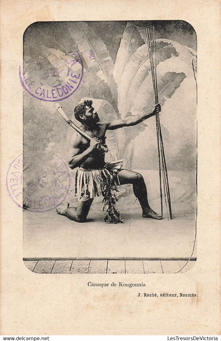 CPA NOUVELLE CALEDONIE - Canaque De Kougounia - J Raché éditeur - - Nieuw-Caledonië