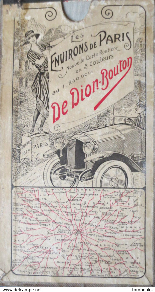 Automobiles De Dion Bouton - Cartes Routières En 5 Couleurs - Les Environs De Paris - Ardennes - Normandie - A. Labatut - Cartes Routières