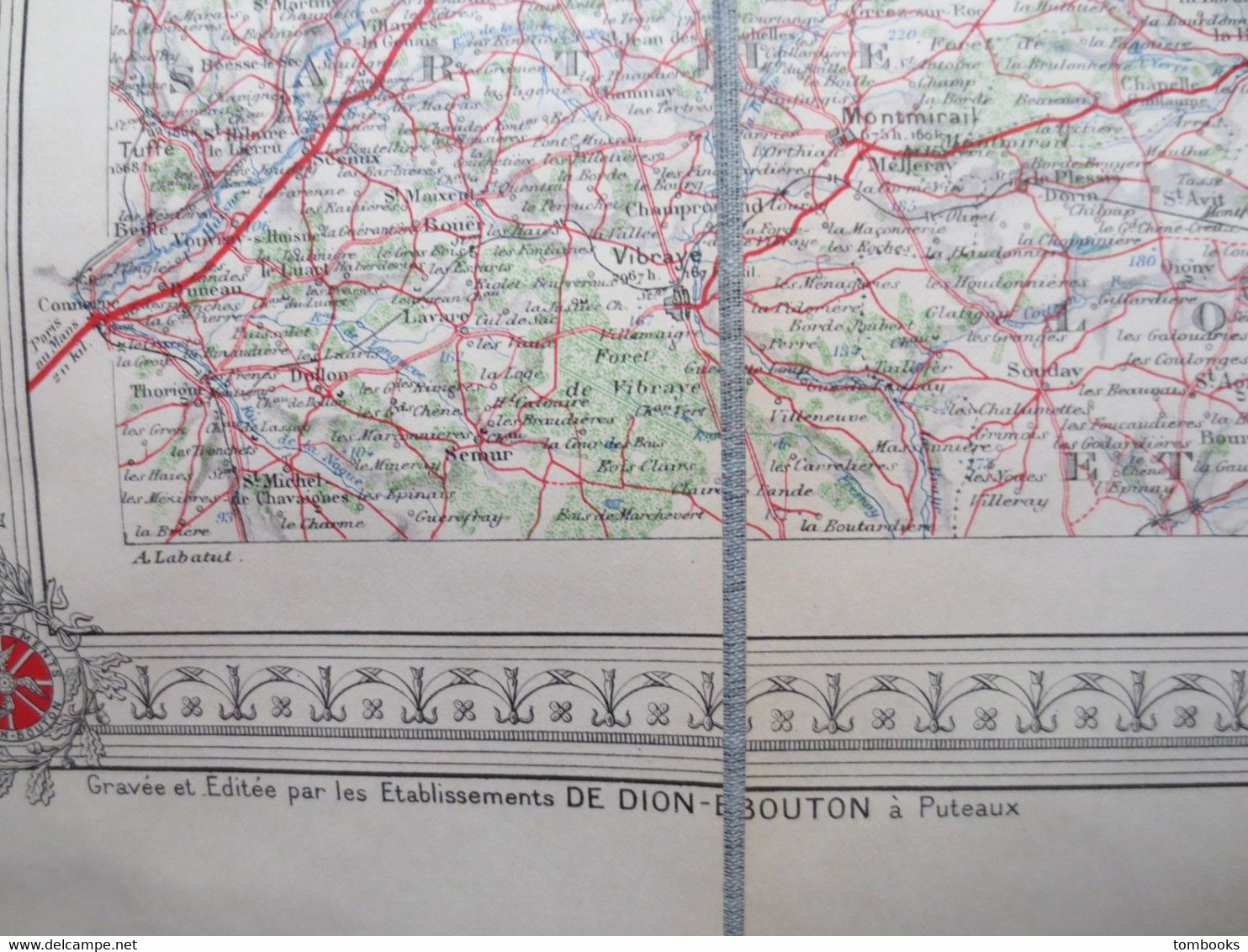 Automobiles De Dion Bouton - Cartes Routières En 5 Couleurs - Les Environs De Paris - Ardennes - Normandie - A. Labatut - Cartes Routières