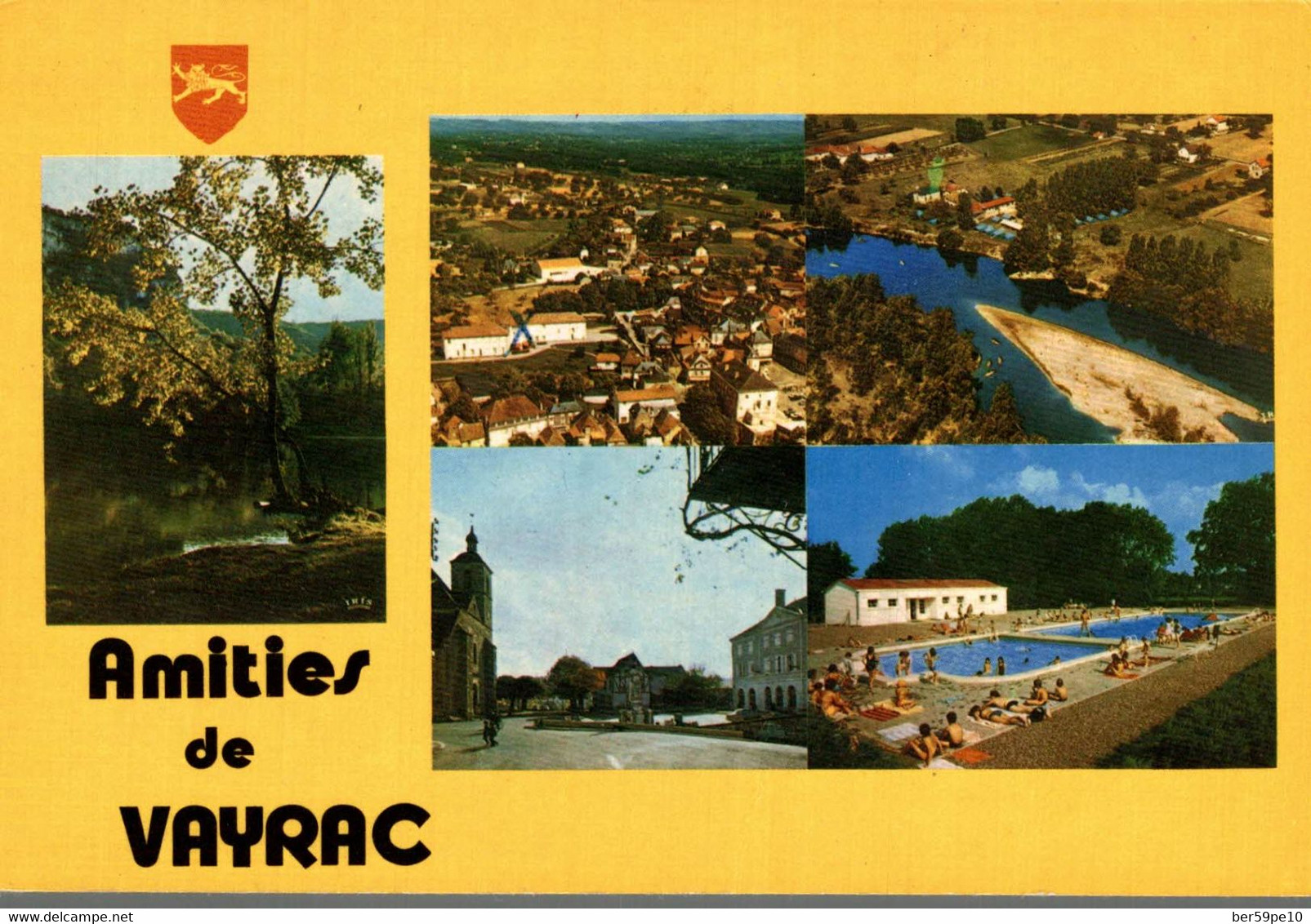 46 VAYRAC EN QUERCY LES BORDS DE LA DORDOGNE VUE GENERALE CAMP C.C.A.S. PLACE DU 11 NOVEMBRE LA PISCINE - Vayrac