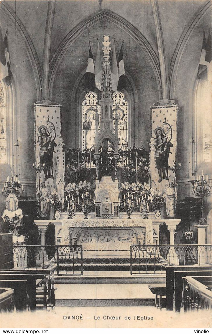 22-6588 : DANGE PRES CHATELLERAULT. INTERIEUR DE L'EGLISE - Dange Saint Romain