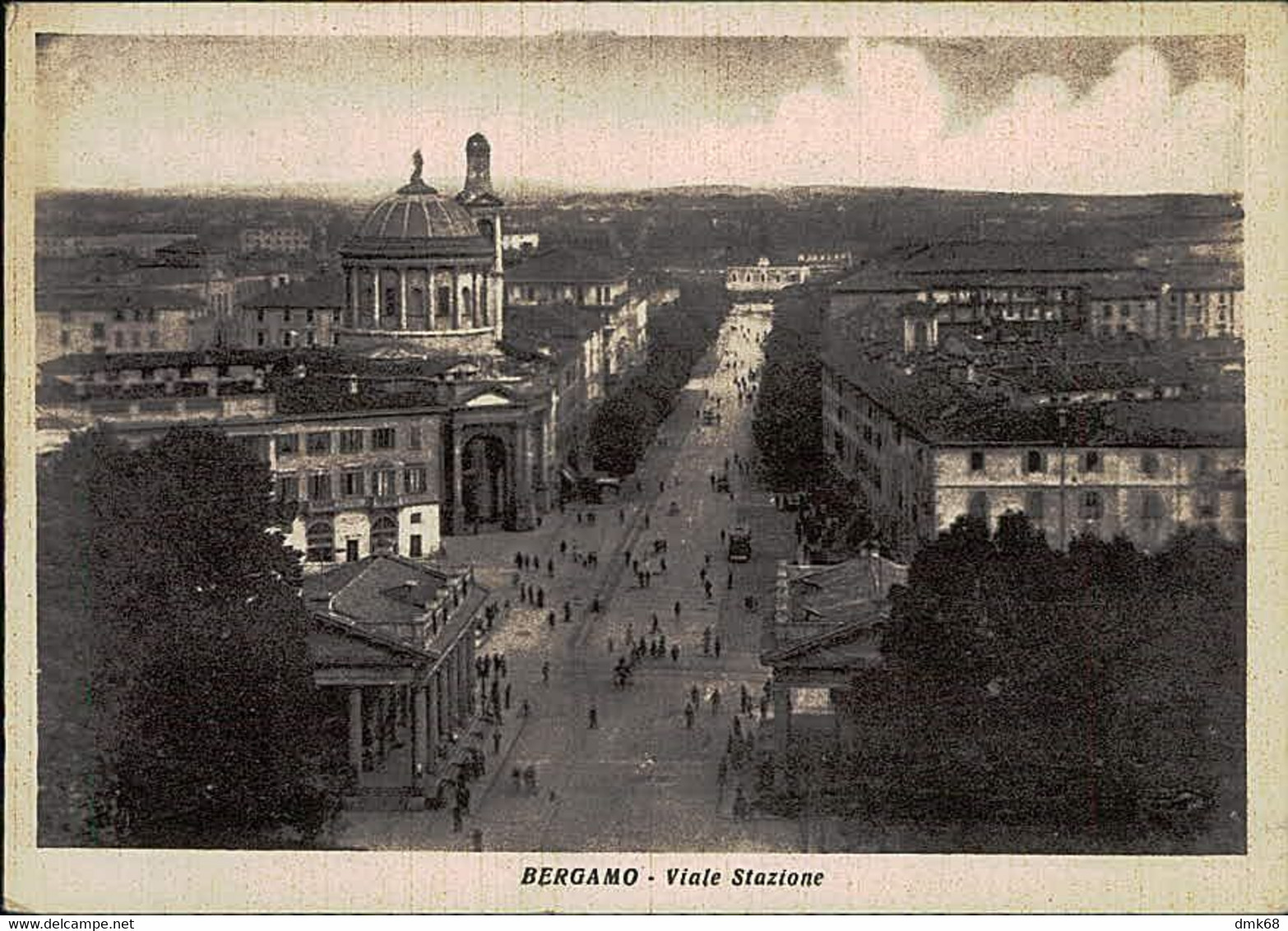 BERGAMO - VIALE STAZIONE - EDIZIONE CITTADINI - SPEDITA 1952 (13471) - Bergamo