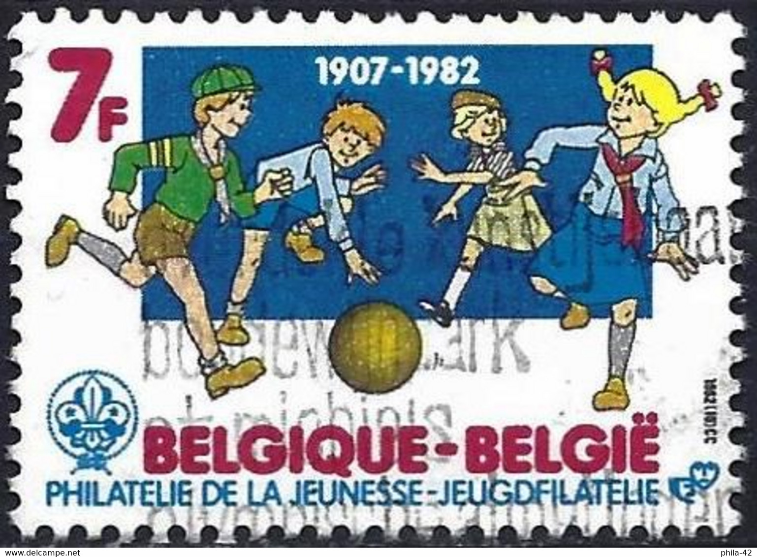 Belgium 1982 - Mi 2117 - YT 2065 ( Scouting-Wolf Cubs ) - Oblitérés