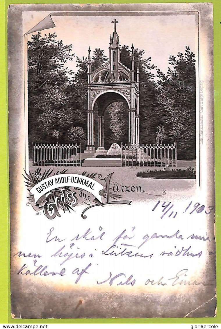 Aa9542 - Ansichtskarten VINTAGE POSTCARD - GERMANY -  Lutzen GRUSS AUS 1903 - Lützen