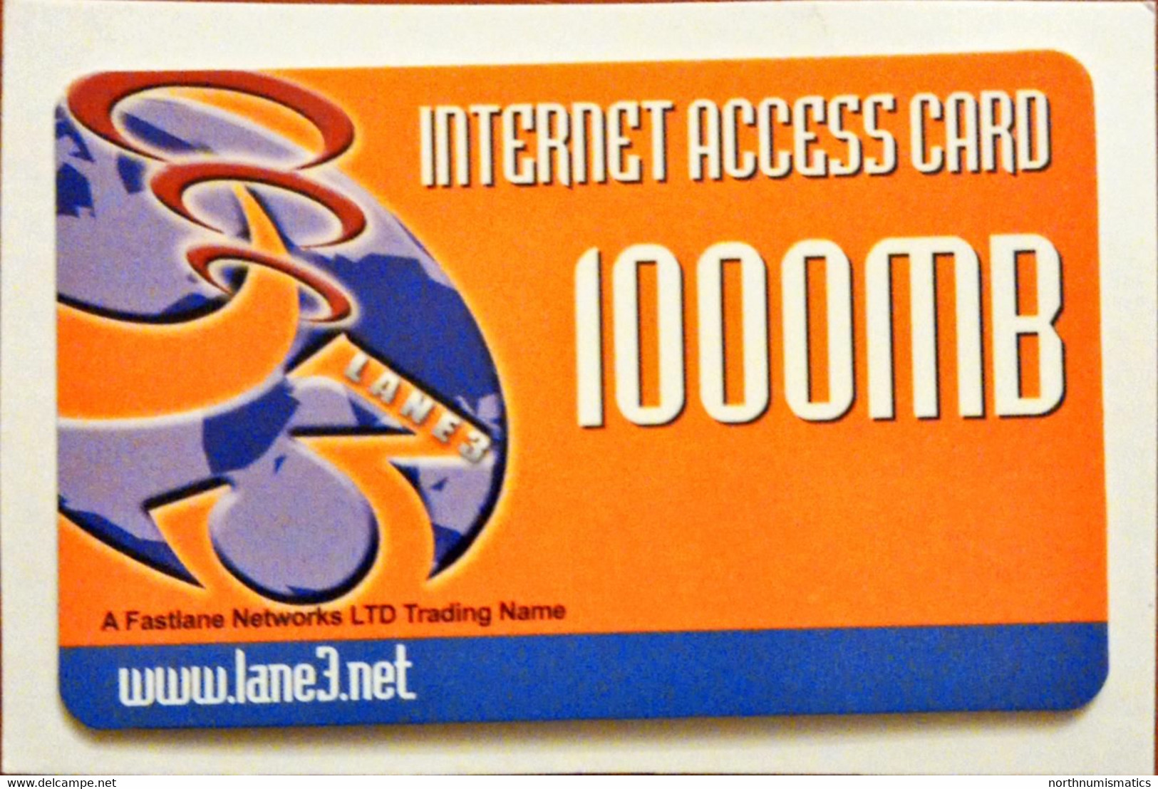 Lane3.net Internet Access Sample Card 1000mb - Kit De Conección A Internet