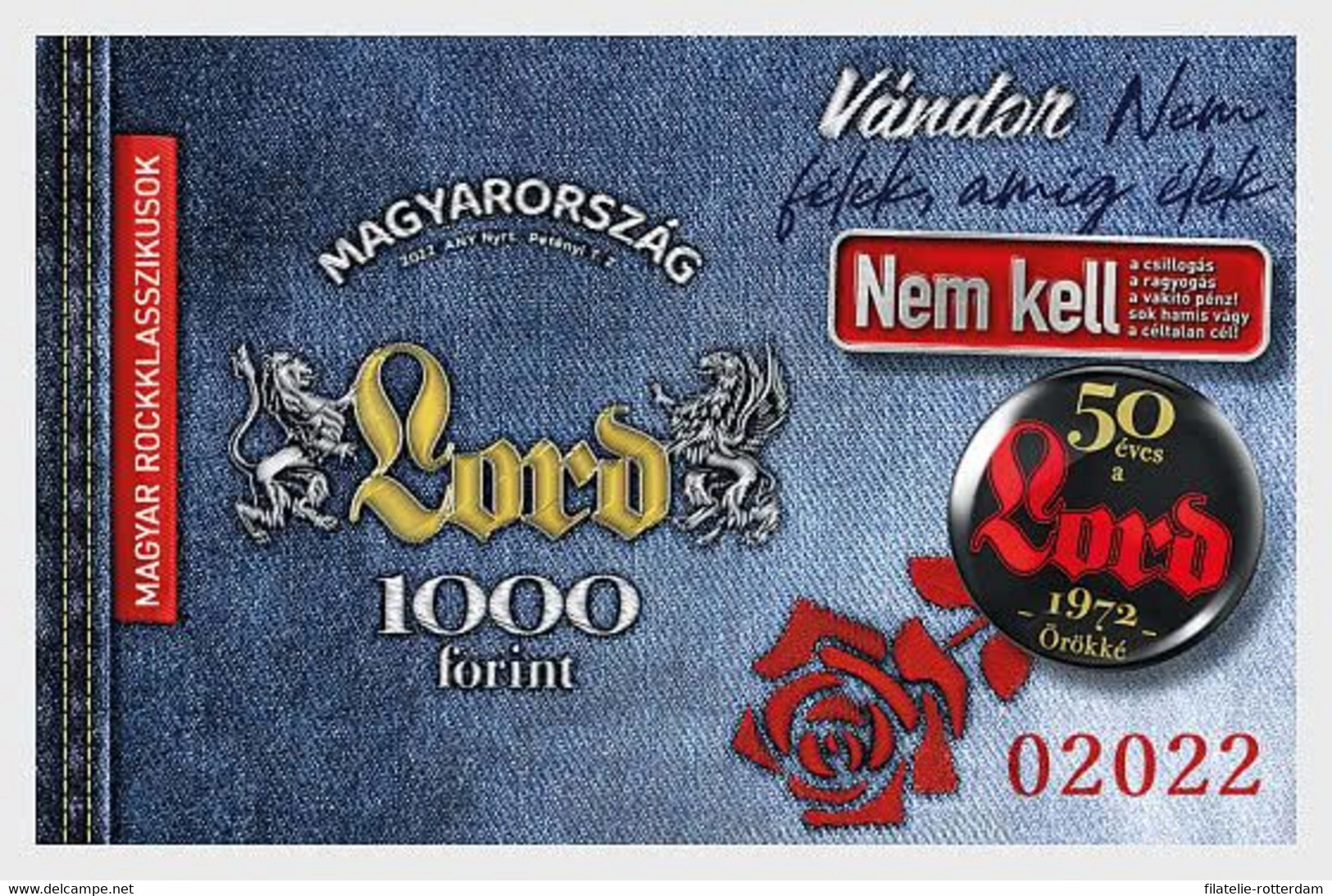 Hongarije / Hungary - Postfris / MNH - Sheet Rockklassiekers 2022 - Unused Stamps