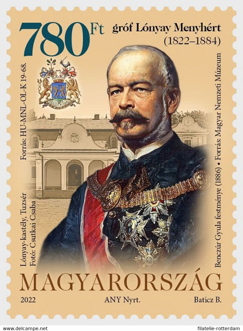Hongarije / Hungary - Postfris / MNH - Graaf Menyhert Lonyay 2022 - Ongebruikt