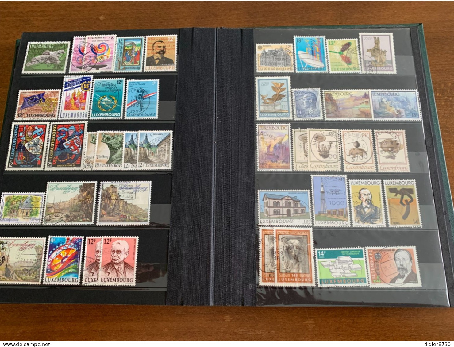 COLLECTION  + 650  TIMBRES LUXEMBOURG OBLITERES  TOUTES PERIODES