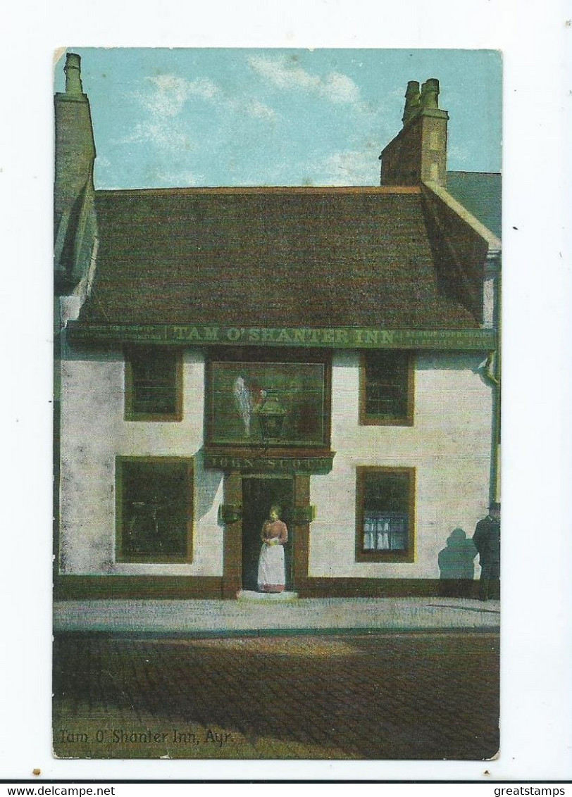 Postcard Scotland Ayr. Tm O Shanter Inn Unused Unused Shurreys Novels - Ayrshire
