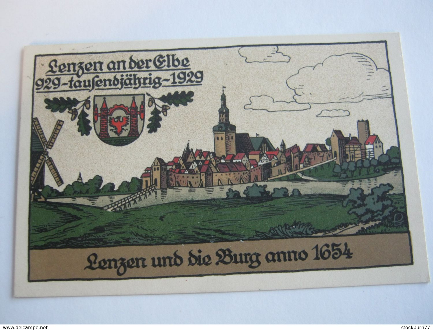 Lenzen (Elbe) , 1000 Jahrfeier , Schöne Karte Um 1929  Mit Sonderstempel,    Siehe  2 Abbildungen - Lenzen