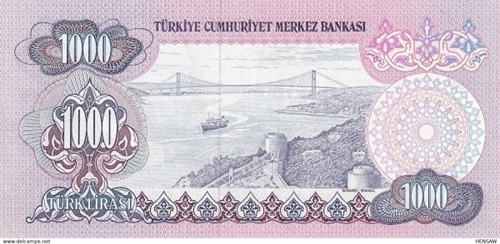 TURKEY TURQUIA 1000 LIRASI P 191 1970 AUNC SC- NUEVO- - Turquie