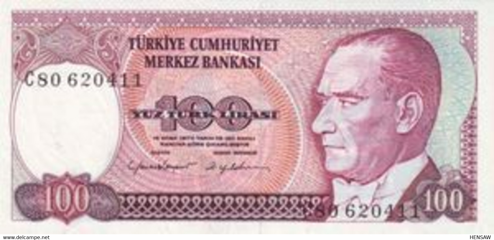 TURKEY TURQUIA 100 LIRASI P 194 1970 UNC SC NUEVO - Turquie